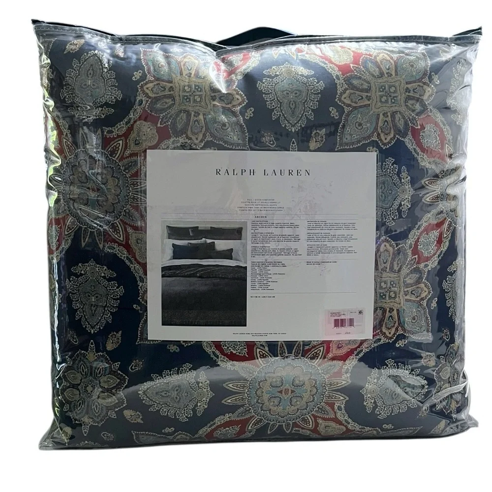 NWT Ralph Lauren Archer Foulard Full / Queen Comforter